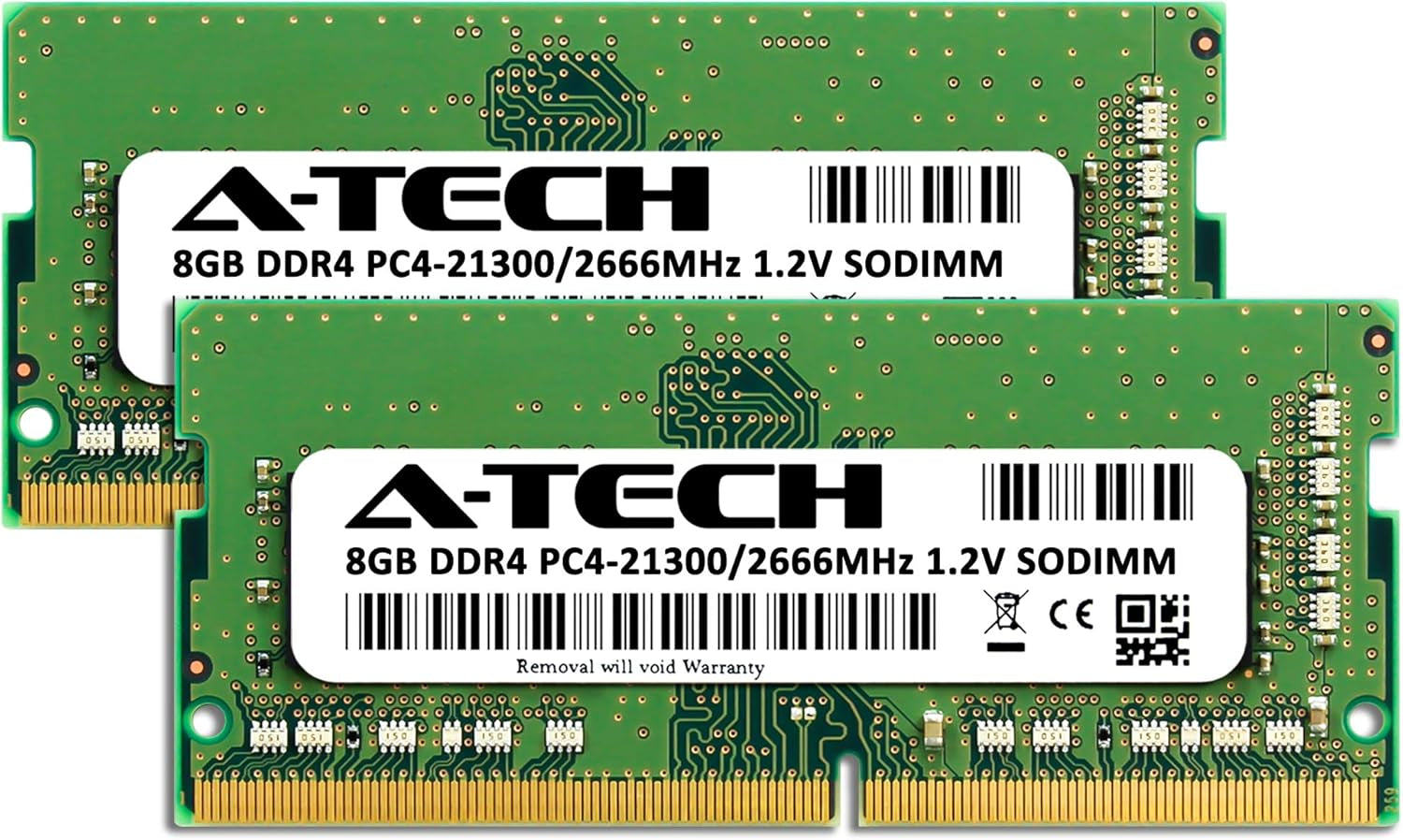 16GB (2X8Gb) DDR4 2666Mhz PC4-21300 (PC4-2666V) CL19 SODIMM 1.2V 260-Pin Non-Ecc SO-DIMM Laptop Notebook RAM Memory Modules