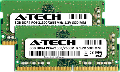 16GB (2X8Gb) DDR4 2666Mhz PC4-21300 (PC4-2666V) CL19 SODIMM 1.2V 260-Pin Non-Ecc SO-DIMM Laptop Notebook RAM Memory Modules
