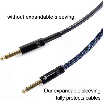 25Ft - 1/2 Inch PET Expandable Braided Sleeving – Blackblue –  Braided Cable Sleeve